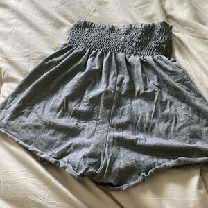 gray paper bag shorts